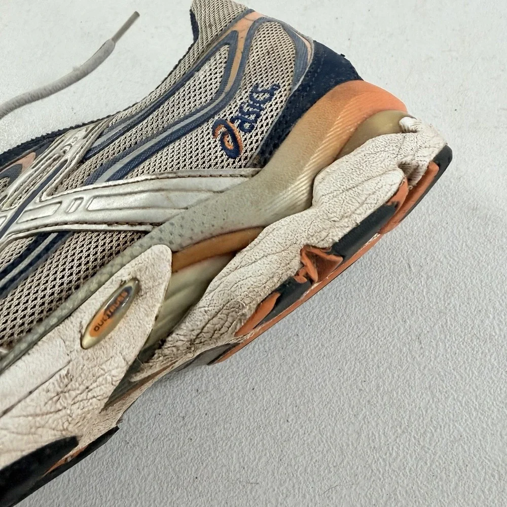 Vintage ASICS Gel-Creed 2002 Men's Blue Orange Silver Running Shoes Size 11 READ